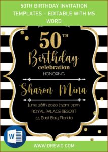 Free Birthday Invitation Template Word