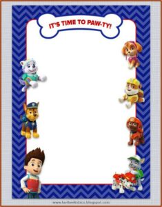 Free Birthday Invitation Templates Paw Patrol