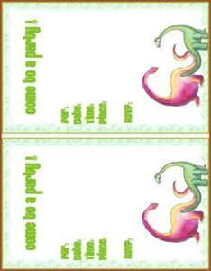 Free Children's Birthday Invitations Printable