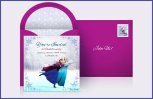 Free Custom Frozen Birthday Invitations