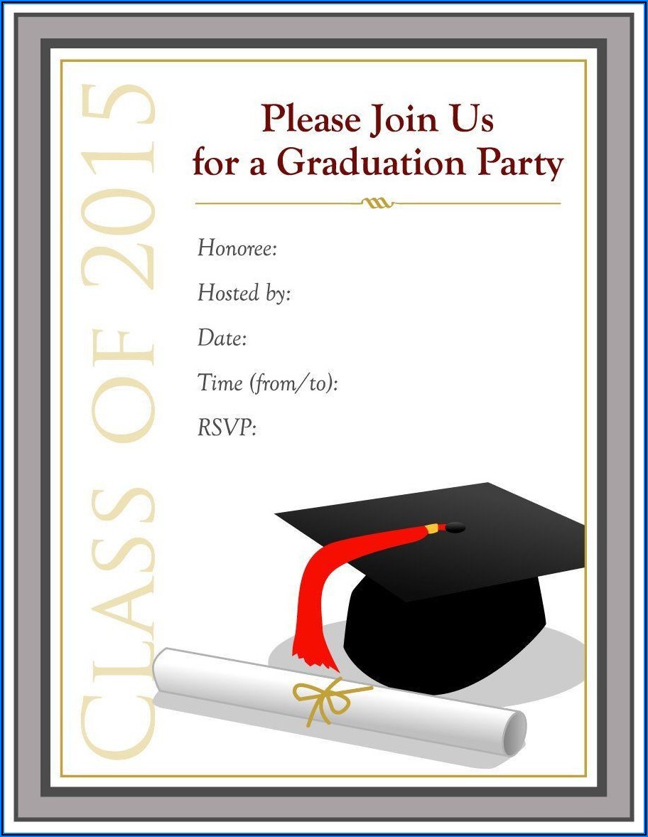 Free Download Graduation Invitation Templates