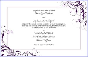 Free Download Wedding Invitation Templates Microsoft Word