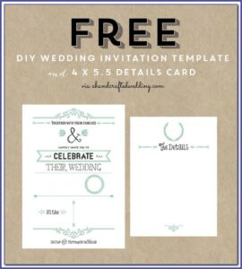 Free Downloadable Wedding Invitation Templates Microsoft Word
