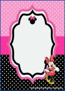 Free Editable Minnie Mouse Birthday Invitation Templates