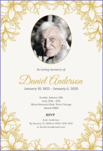 Free Funeral Invitation Template