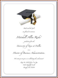 Free Graduation Invitation Templates For Word