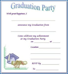 Free Graduation Invitation Templates With Pictures