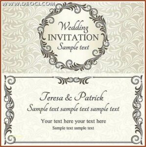 Free Invitation Template Editable