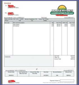 Free Lawn Care Invoice Template Download