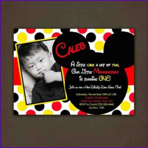 Free Mickey Mouse Birthday Invitation Maker
