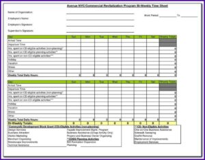 Free Monthly Timesheet Template Uk