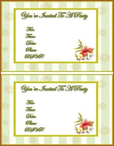 Free Online Invitation Templates Printable