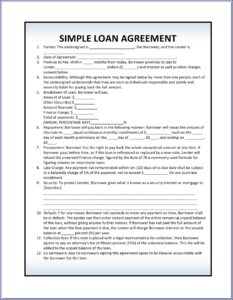 Free Online Loan Agreement Forms