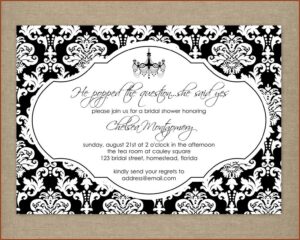 Free Printable Birthday Invitation Templates Black And White
