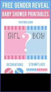 Free Printable Gender Reveal Invitations