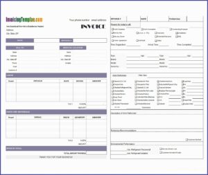 Free Printable Hvac Invoice Template