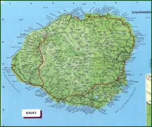 Free Printable Map Of Kauai
