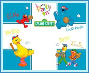 Free Printable Sesame Street Birthday Invitations Template