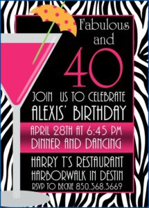 Free Printable Surprise 40th Birthday Invitations