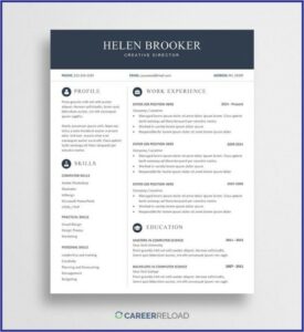 Free Resume Templates Microsoft Office