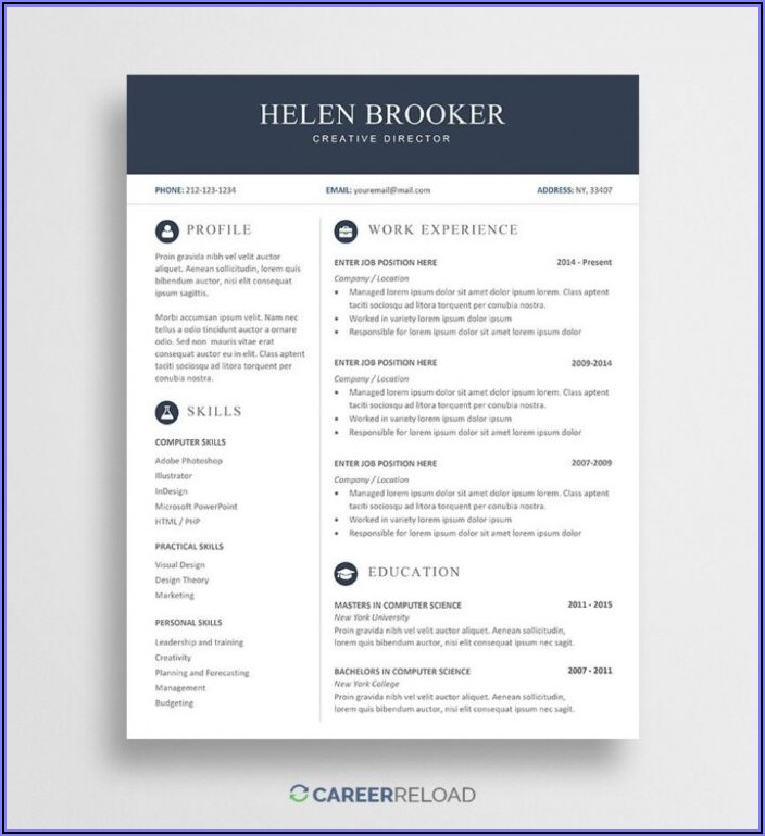 Free Resume Templates Microsoft Office