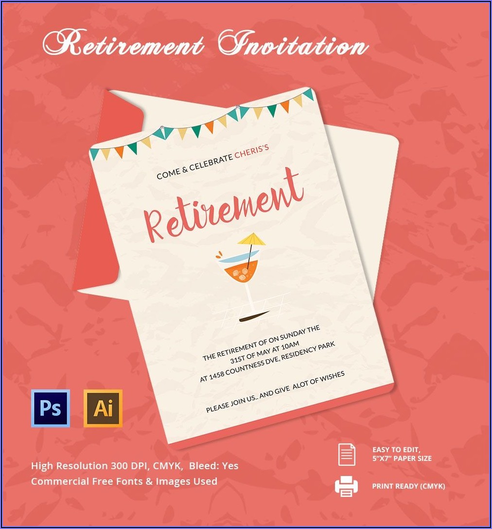 Free Retirement Party Flyer Templates