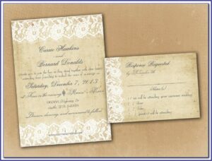 Free Rustic Printable Wedding Invitation Templates For Word