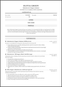 Free Sample Resume Templates 2019