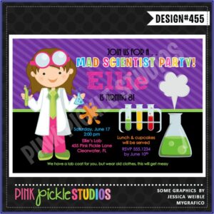 Free Science Birthday Party Invitation Templates