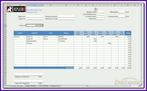 Free Semi Monthly Timesheet Template Excel