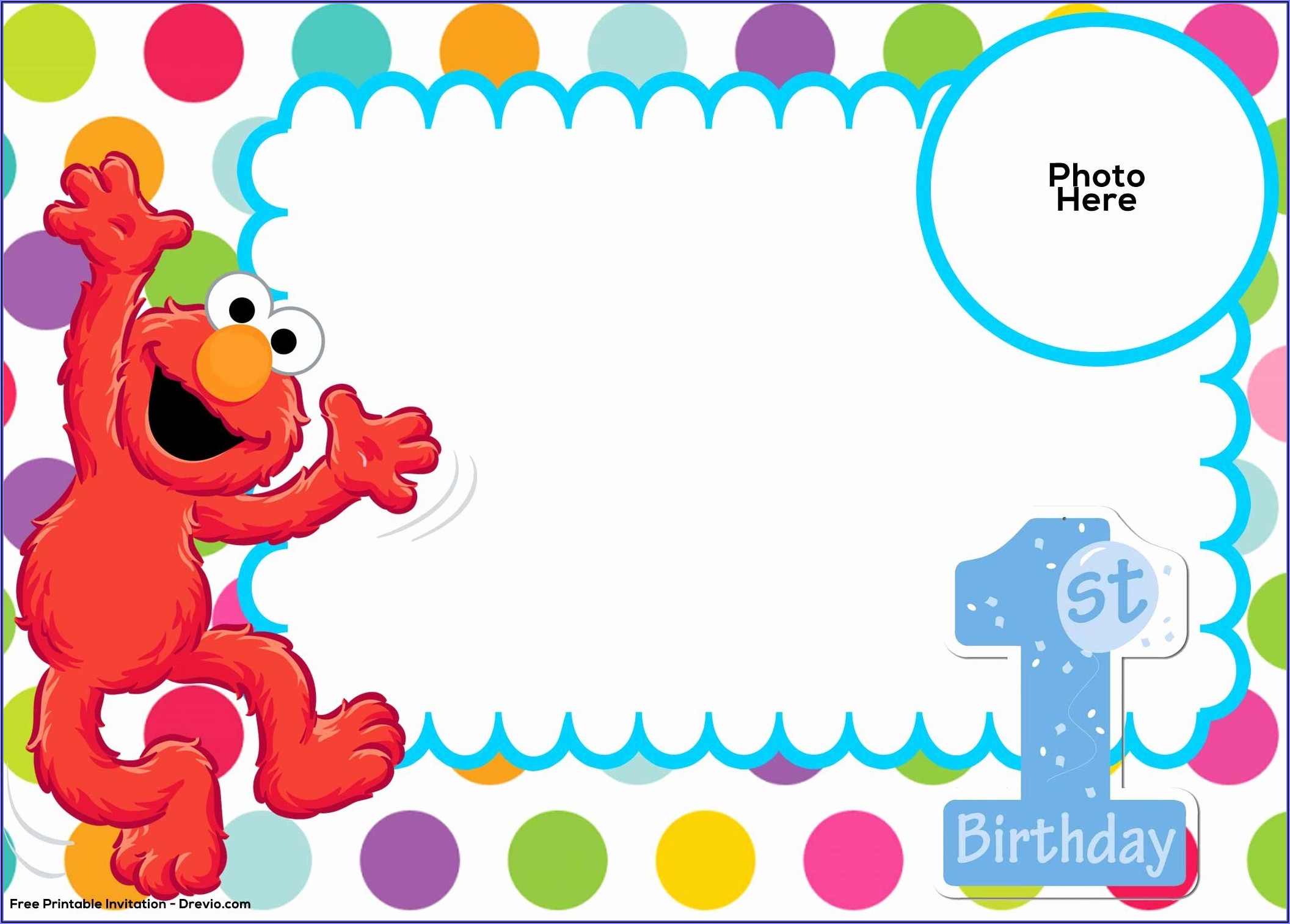 Free Sesame Street Birthday Invitation Templates