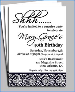 Free Surprise Birthday Invitation Templates For Adults