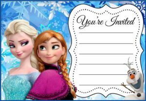 Frozen Birthday Invitations Printable Free