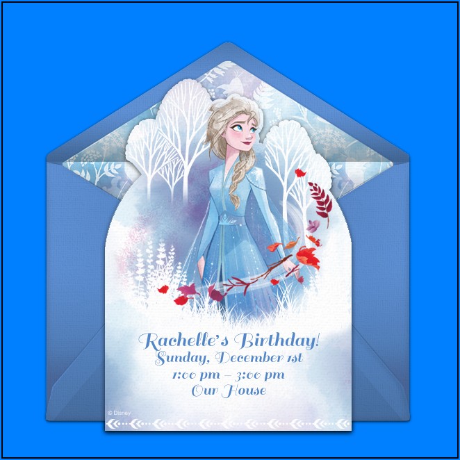 Frozen Birthday Invitations Template Download