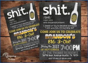 Funny 40th Surprise Birthday Invitations