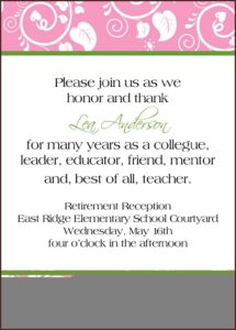 Funny Retirement Invitation Wording