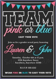Gender Reveal Invitations Free Online