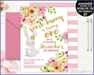 Girl Birthday Invitation Template