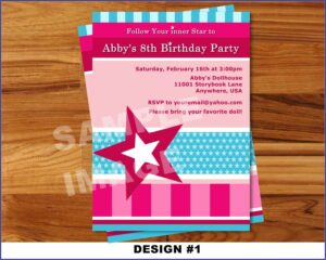 Girl Birthday Invitations Printable Free