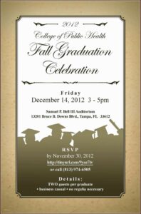 Graduation Dinner Invitation Card Sample