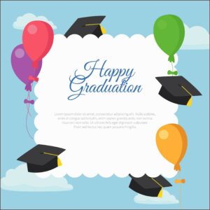 Graduation Invitation Card Design Vector Free Download