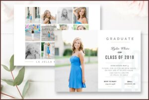Graduation Invitation Card Psd Template