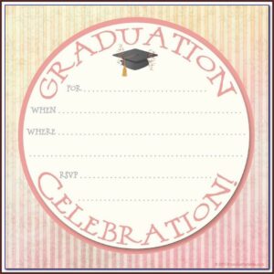 Graduation Invitation Card Templates