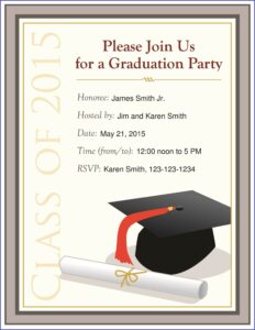 Graduation Party Template