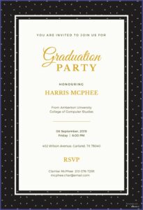 Graduation Party Template Word