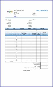 Gst Invoice Format For Builders