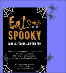 Halloween Birthday Invites Free
