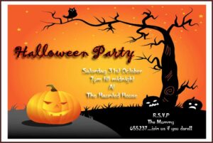 Halloween Invitation Wording Adults