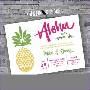 Hawaiian Invitation Designs