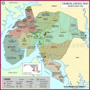 Historic Maps Of Charles County Maryland